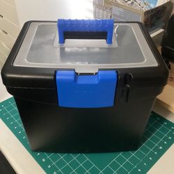 File Box With File Folders