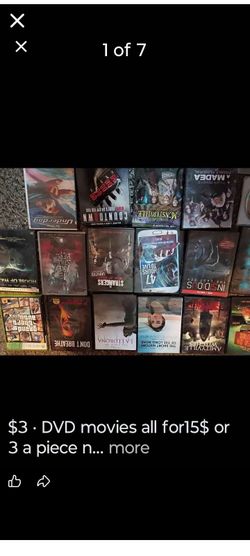 Dvd movies all for 15$