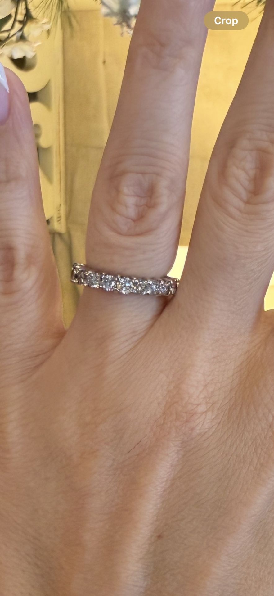 14K Gold Natural Diamonds Ring Band
