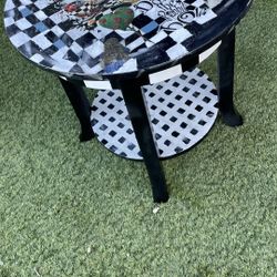 Alice Wonderland Whimsical Theme end table