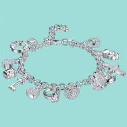 Ms. Charm Sterling Silver Bracelet 