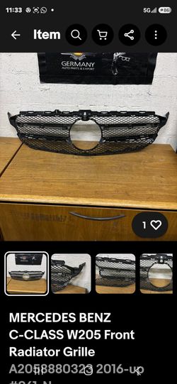 MERCEDES BENZ C-CLASS W205 Front Radiator Grille A(contact info removed) 2016-up #961-N
