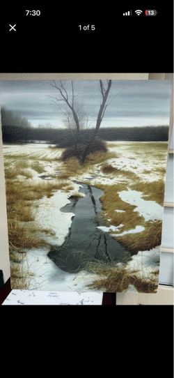 Alexander Volkov March Brook AP 16/25 Signed Giclee Canvas 40x30 2004