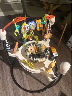 Fisher-Price Baby Bouncer Palm Paradise Jumperoo Activity Center