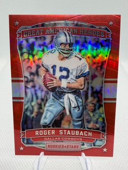 Roger Staubach /99 2016 Rookies & Stars Great American Heroes