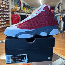 New Jordan 13 Gym Red Flint Grey Size 6y 7.5w 