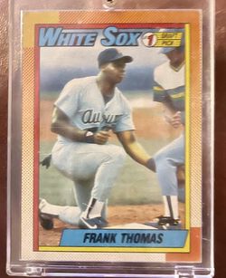 Frank Thomas Rookie Card 1990 Topps #414