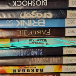 15Xbox 8$ Ea  Games Or 55 For All 