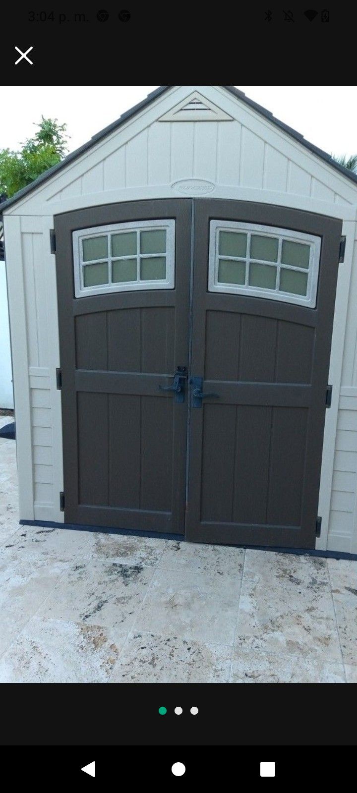 Suncast Plastic  7' X 7'