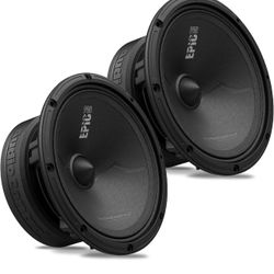 AudioControl EPICPRO6X Epic PRO Series 6.5" Midrange Car Audio Speakers, 200 Watt RMS/300 Watt Max, 4 Ohm, High SPL, Street Loud, Phase Cap, Door Spea