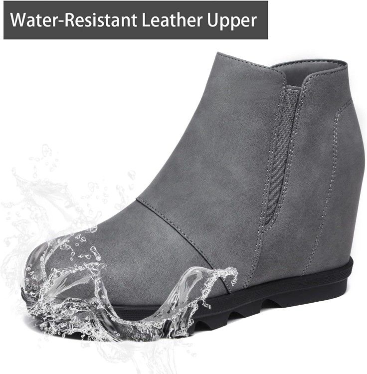 
Wedge Booties for Women with Hidden Heel