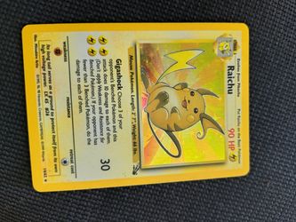 Raichu Card Holo