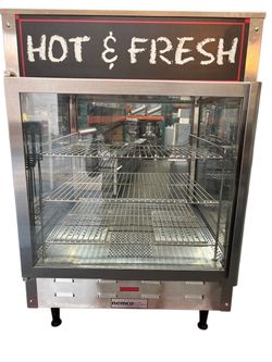 22" Self Service Countertop Heated Display Hot Food Case Nemco 6455-2 NSF 120V #4511