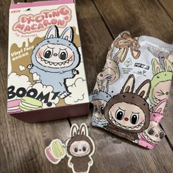 Pop Mart Labubu The Monsters Tasty Macarons Chestnut Cocoa Vinyl Plush Pendant