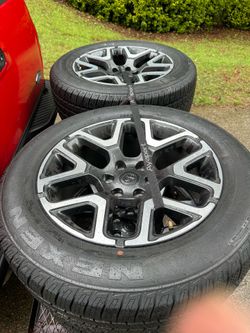 New tires and wheels off dodge ram