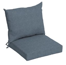 24 in. x 24 in. Denim Alair 2-Piece Deep Seating Outdoor Lounge Chair Cushion