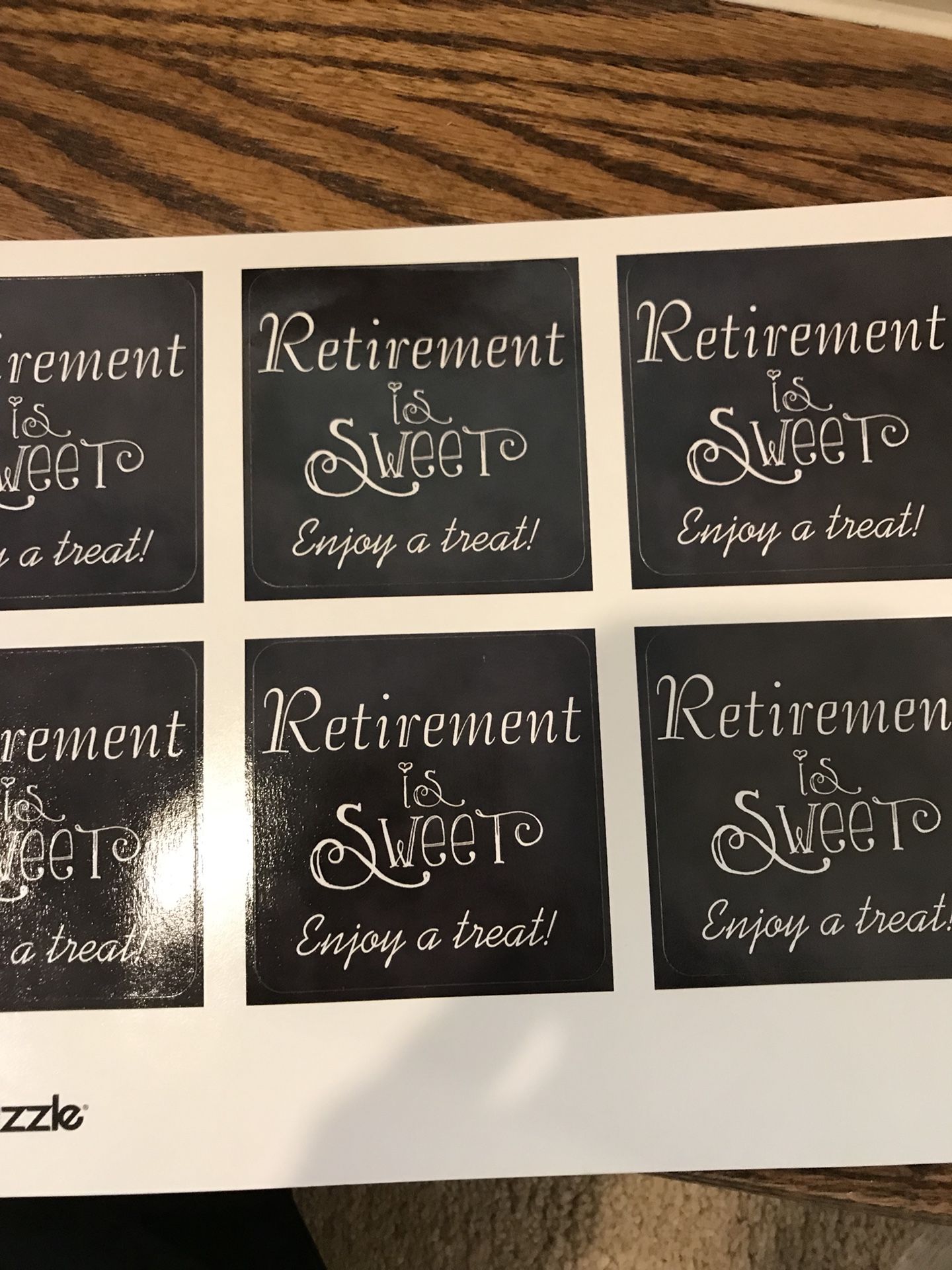 Retirement party - decorative stickers - $35