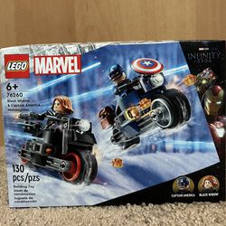 LEGO Marvel Black Widow & Captain America Motorcycles Set 76260