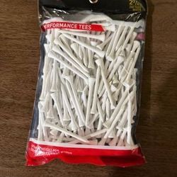 NEW 200 MaxFli Golf Performance TEES 2 3/4” 2.75” White Sealed Bag