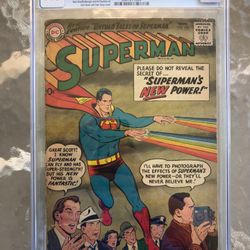 Superman #125 (1958) CGC 1.8 — Curt Swan Superman’s Rainbow Powers Cover