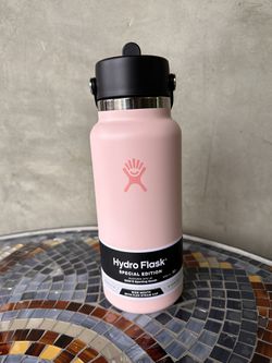 Light Pink- 32oz Hydro Flask Wide Mouth Straw Lid