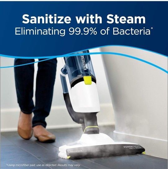 Bissell, 2747A PowerFresh Vac & Steam All-in-One Vacuum and Steam Mop, Detachable for Hard Floor
