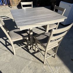Counter Height Dining Table And Chairs