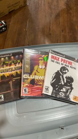 3 factory sealed PS2 games Max Payne 2 Frequency club world