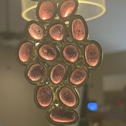 Stained Glass Grapes Window Hanging