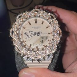 Moissanite Bustdown Watch 