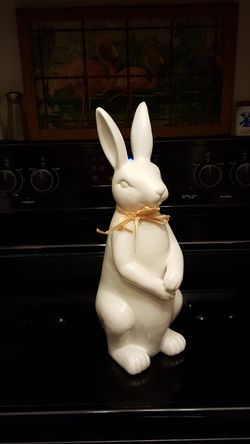 16" Tall Porcelain Bunny Rabbit