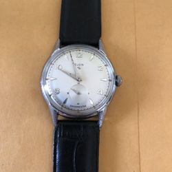 Vintage Eigin Shock master Hand Wind Works Perfect Keeping Perfect Time 