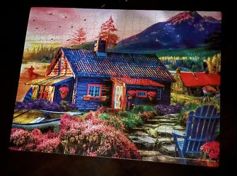 Cabin Puzzle 500 Pc (all Pieces Accounted For)