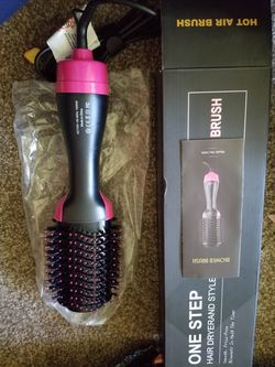 One Step Hair Dryer and Volumizer, szwintec Oval Blower Hair Dryer Salon Hot Air Paddle Styling Brush Negative Ion Generator Hair Straightener