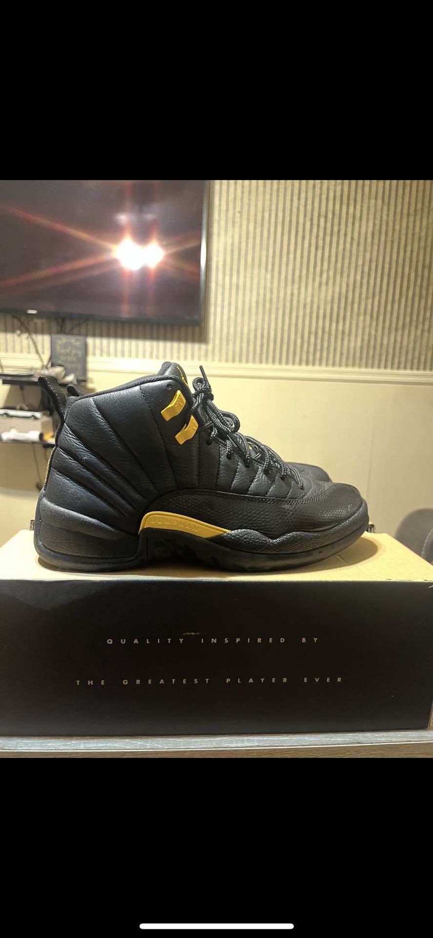 jordan 12 black taxi 9.5