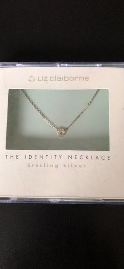 Liz Claiborne Identity Necklace Sterling Silver Letter D