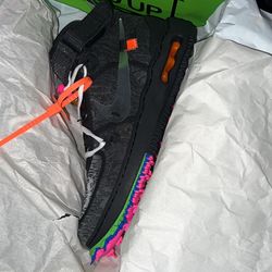 Off White x Air Force 1 Mid Black
