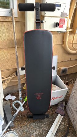 Exercise bench for sit-ups.