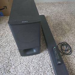 Sony Sound Bar and Subwoofer