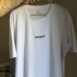 Bandit White Mesh Performance Tee Xl