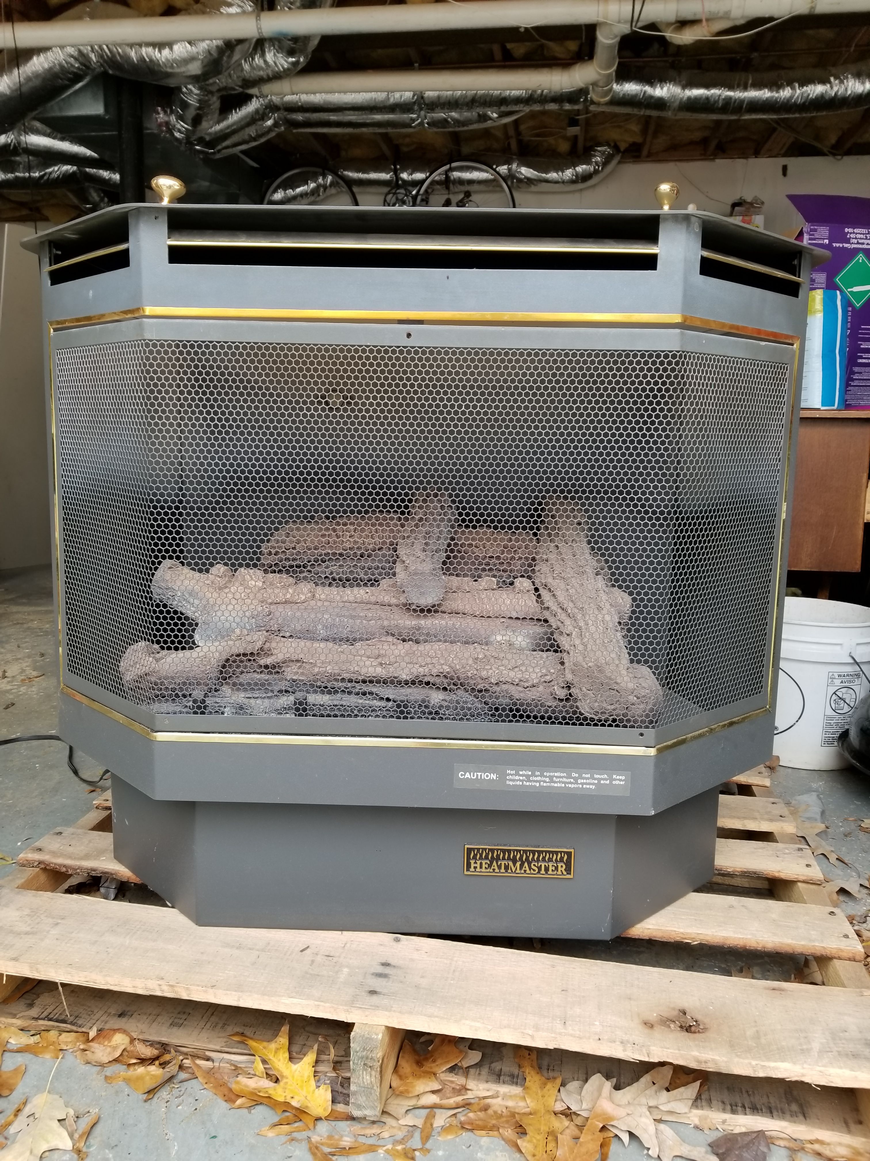 Heatmaster ventless fireplace (propane or natural gas) for Sale in  Winston-Salem, NC - OfferUp