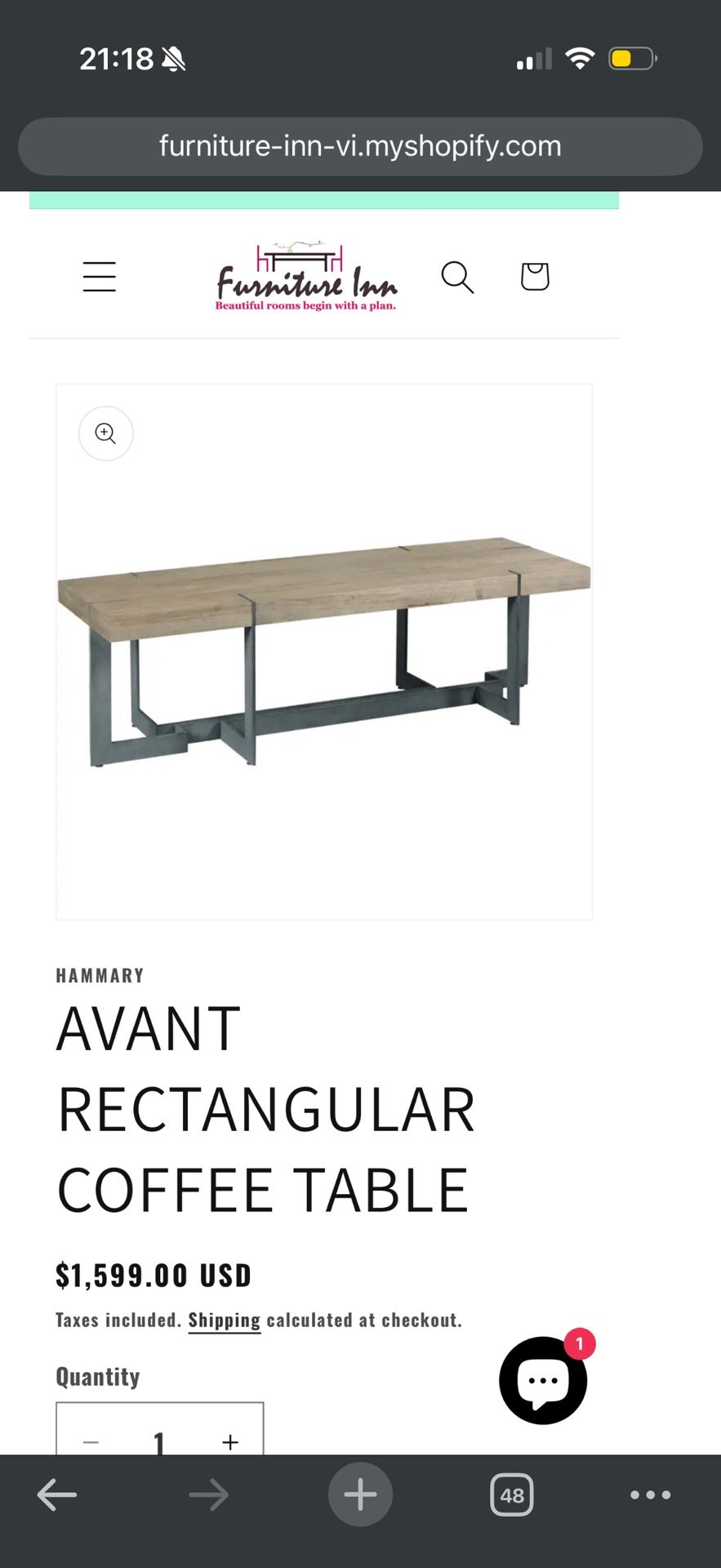 Avant- coffee table 