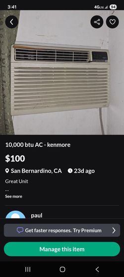 10,000 btu AC - Kenmore