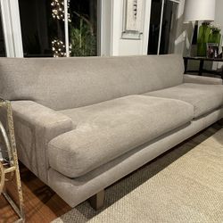 Crate & Barrel Grey Couch