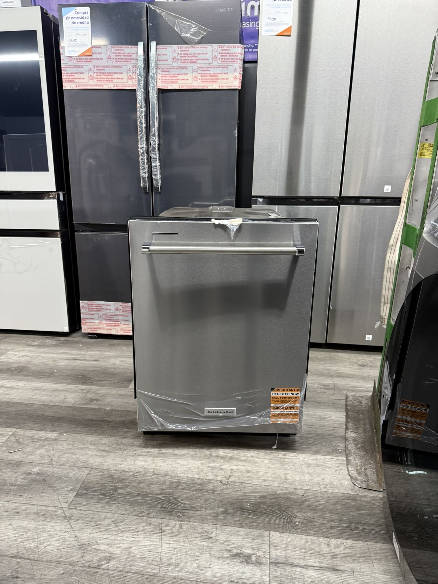 KitchenAid 24 in. PrintShield Stainless Steel Top Control Built-In Tall Tub Dishwasher with Stainless Steel Tub, 44 dBA