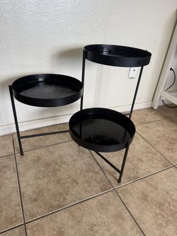 3 Tier Folding Modern Metal Plant Stand Home Decor