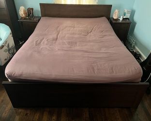 Queen Bed with Drawers Dresser Ikea - $499 (Morristown, Little Dublin)