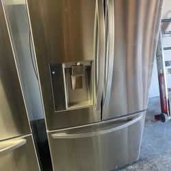 Lg Counter Depth Stainless Steel Refrigerator French Doors