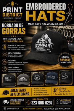 Bordado de gorras