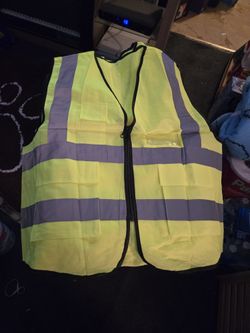 15 brand new large safety vests $5 each 